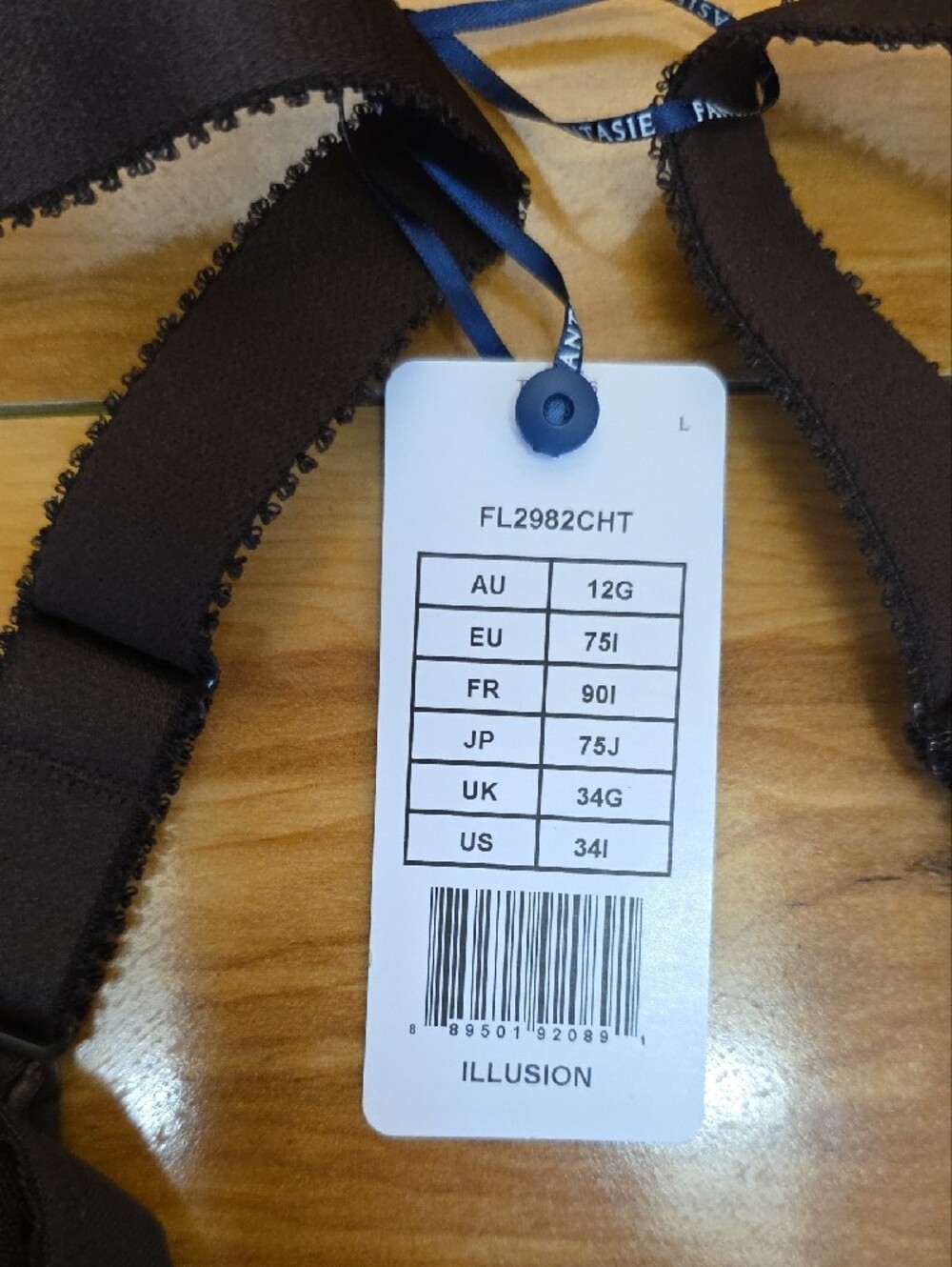 NEW Fantasie Illusion Underwire Side Support Bra Chocolate 34G - Picture 4 of 12